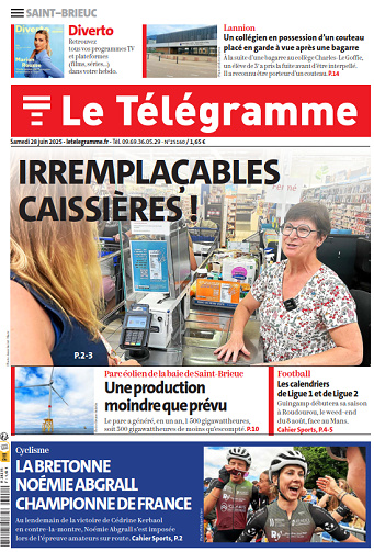 Le Télégramme (7 éditions) - 28 Juin 2025