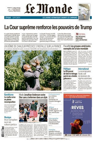 Le Monde du Dimanche 29 et Lundi 30 Juin 2025