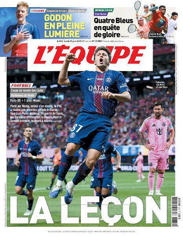 L’equipe du Lundi 30 Juin 2025