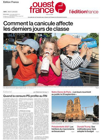 Ouest-France Édition France - 1er Juillet 2025