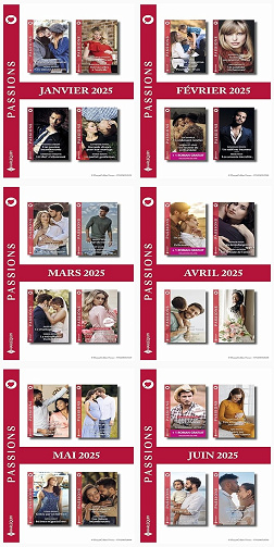 Pack Harlequin Passions (Janvier-Juin 2025)