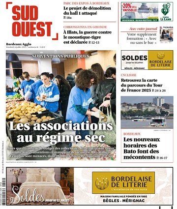 Sud Ouest (6 éditions) - 4 Juillet 2025