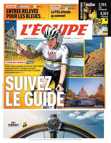 L’equipe du Samedi 5 Juillet 2025