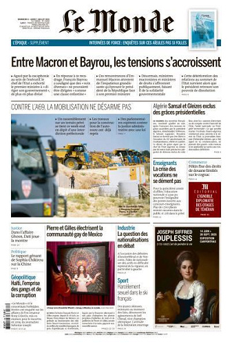Le Monde du Dimanche 6 et Lundi 7 Juillet 2025
