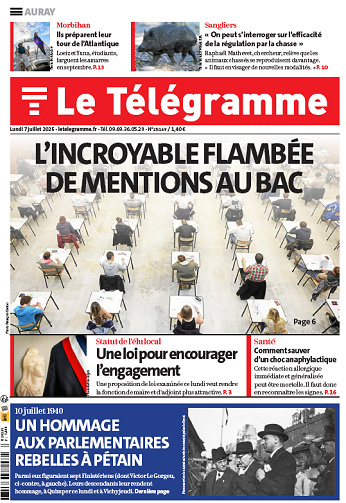 Le Télégramme (7 éditions) - 7 Juillet 2025