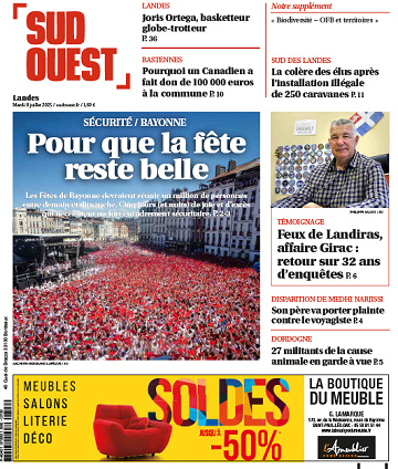 Sud Ouest (6 éditions) - 8 Juillet 2025