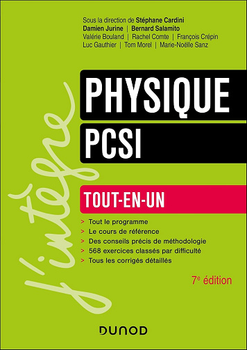 Physique Tout-en-un PCSI - 7e éd. -  Stéphane Cardini (2024)