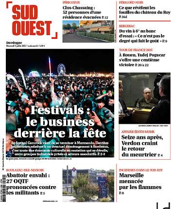 Sud Ouest (6 éditions) - 9 Juillet 2025