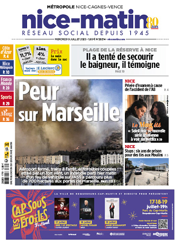 Pack Journaux Groupe Nice-Matin (8 éditions) - 9 Juillet 2025
