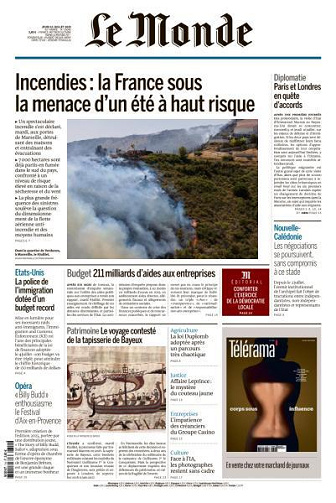 Le Monde du Jeudi 10 Juillet 2025