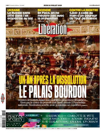 Libération du Jeudi 10 Juillet 2025