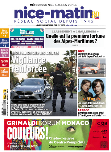 Pack Journaux Groupe Nice-Matin (8 éditions) - 10 Juillet 2025