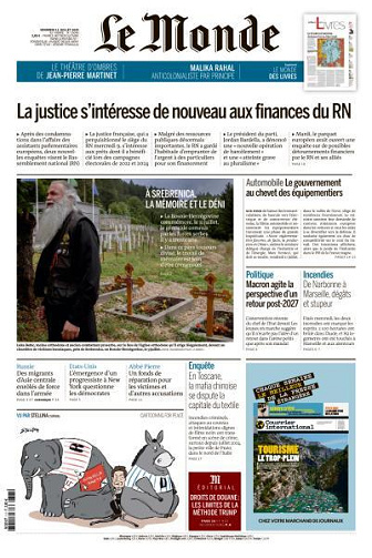 Le Monde du Vendredi 11 Juillet 2025