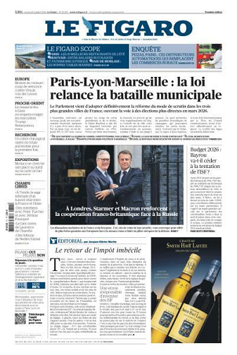 Le Figaro du Vendredi 11 Juillet 2025