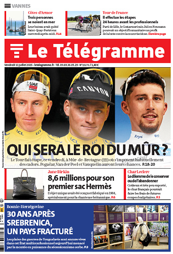 Le Télégramme (7 éditions) - 11 Juillet 2025