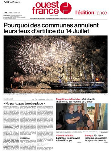 Ouest-France Édition France - 12 Juillet 2025