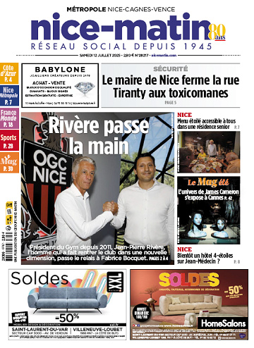 Pack Journaux Groupe Nice-Matin (8 éditions) - 12 Juillet 2025