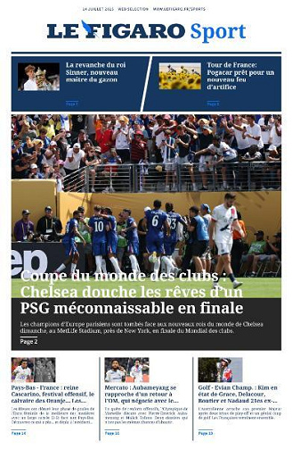 Le Figaro Sport - 14 Juillet 2025