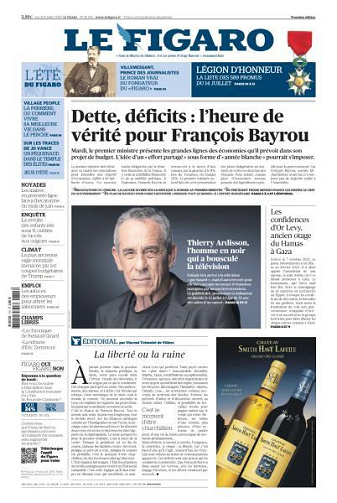 Le Figaro du Mardi 15 Juillet 2025