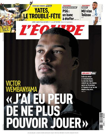 L’equipe du Mardi 15 Juillet 2025