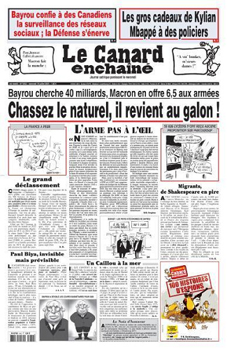 Le Canard enchaîné - 16 Juillet 2025