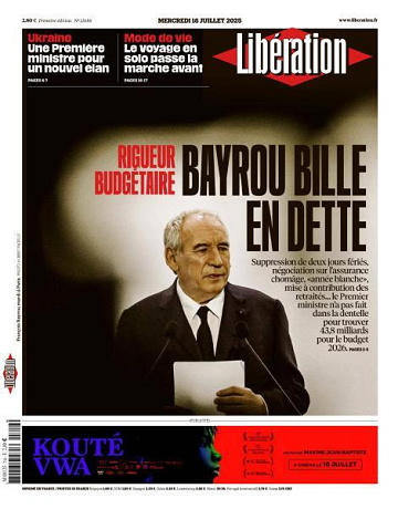 Libération du Mercredi 16 Juillet 2025