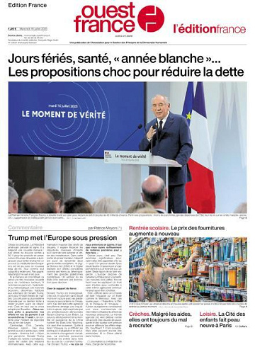 Ouest-France Édition France - 16 Juillet 2025