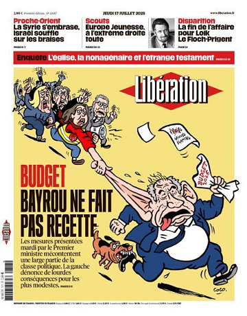 Libération du Jeudi 17 Juillet 2025