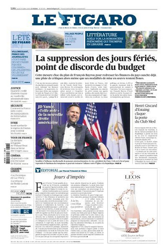 Le Figaro du Jeudi 17 Juillet 2025