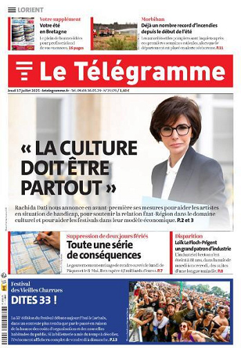 Le Télégramme Lorient - 17 Juillet 2025