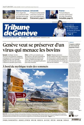 Tribune de Genève - 17 Juillet 2025