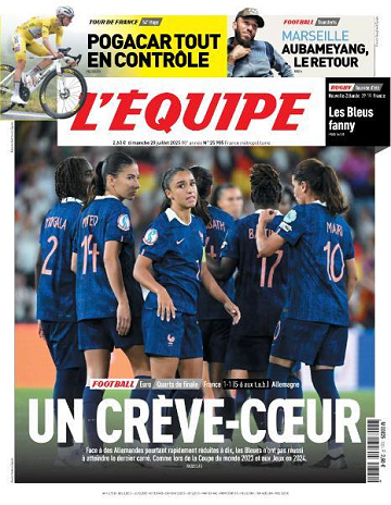 L’equipe du Dimanche 20 Juillet 2025