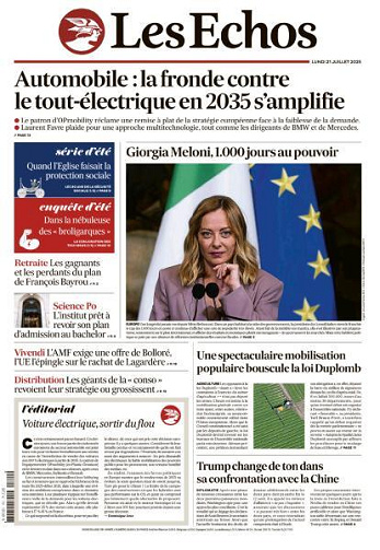 Les Echos - 21 Juillet 2025