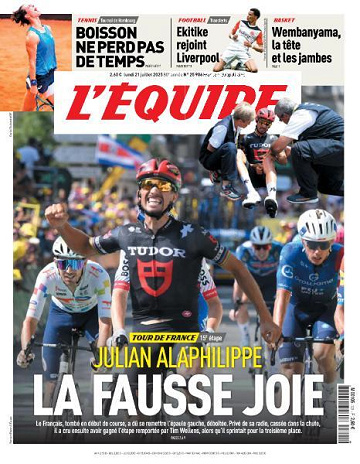 L’equipe du Lundi 21 Juillet 2025
