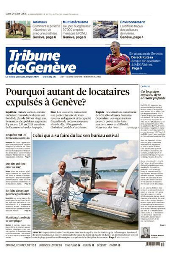 Tribune de Genève - 21 Juillet 2025