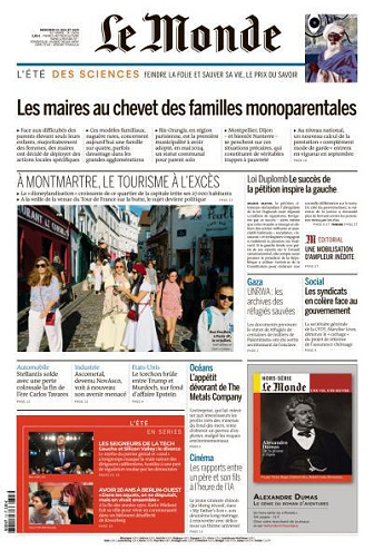 Le Monde du Mercredi 23 Juillet 2025