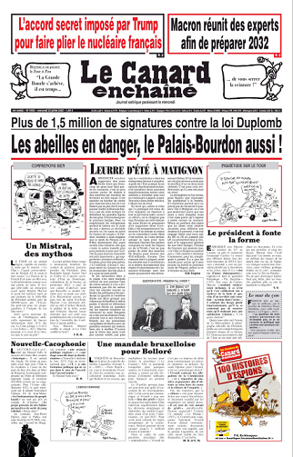 Le Canard enchaîné NR 5463 Du Mercredi 23 Juillet 2025