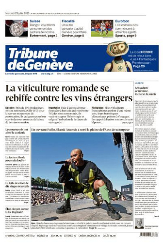 Tribune de Genève - 23 Juillet 2025