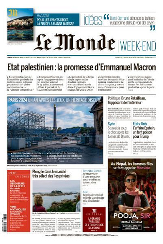 Le Monde du Samedi 26 Juillet 2025