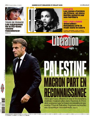 Libération du Samedi 26 et Dimanche 27 Juillet 2025