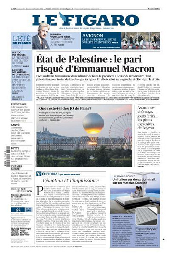 Le Figaro du Samedi 26 Juillet 2025