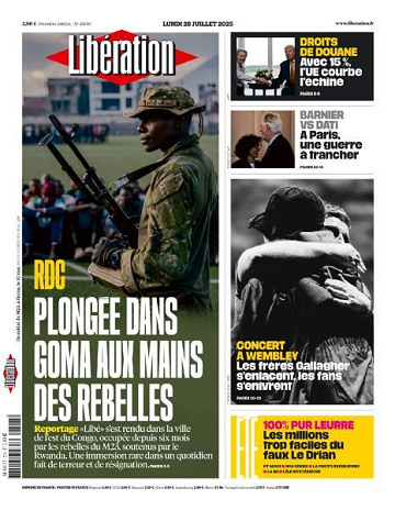 Libération du Lundi 28 Juillet 2025