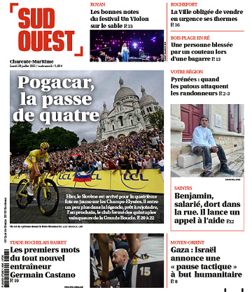 Sud Ouest (6 éditions) - 28 Juillet 2025