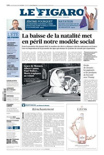 Le Figaro du Mardi 29 Juillet 2025