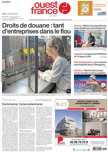 Ouest-France (Lorient) - 29 Juillet 2025