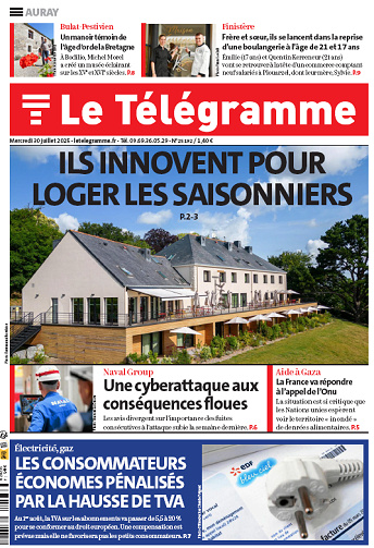 Le Télégramme (6 éditions) - 30 Juillet 2025