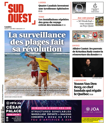 Sud Ouest (2 Éditions) Du Samedi 2 Août 2025