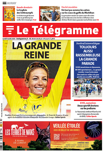 Le Télégramme (6 éditions) - 4 Août 2025
