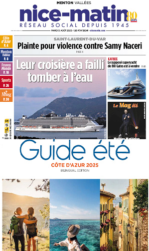 Pack Journaux Groupe Nice-Matin (8 éditions) - 5 Août 2025