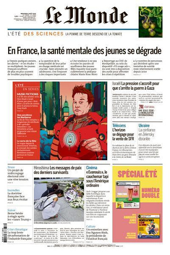 Le Monde du Mercredi 6 Août 2025